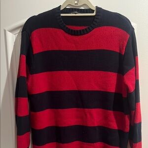 Striped Red and Black Sweater